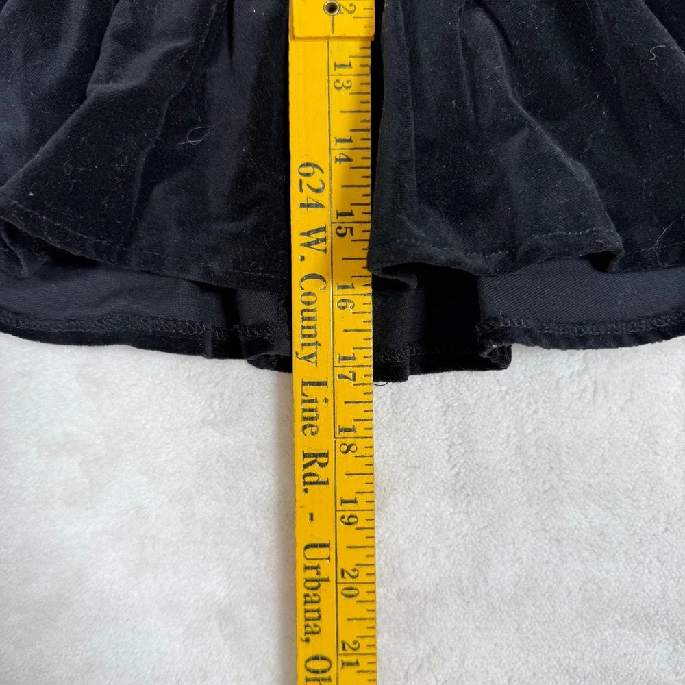 Harajuku Mini for Target Black‎ Velvet Ruffle Moto Jacket Girls Size Medium 7/ 8